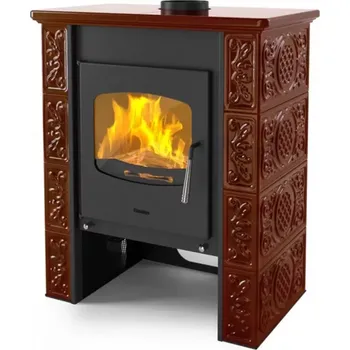 Krbová kamna HSF44-003 Kachlová kamna FLAMINGO BALI, kachle hnědá Flamingo