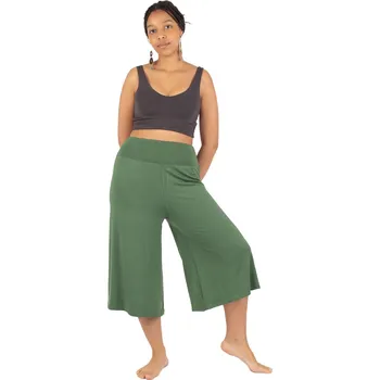 Dámské kalhoty Široké kalhoty / Kalhotová sukně Angelica Fern Green 3/4, Sittar.cz UNI