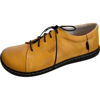 Dámské tenisky Kacper 2-3203 dámské kožené polobotky žlutá Barva: Žlutá, Velikost: 41