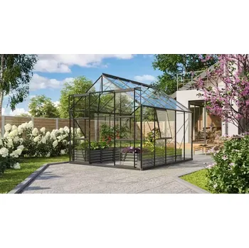 Skleník LG3561 Skleník VITAVIA URANUS 8300 čiré sklo 3 mm černý