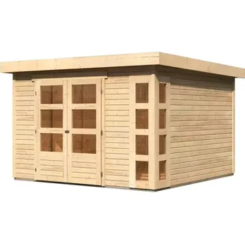 CDATA[Podrobnosti o produktu LG2965 Dřevěný domek KARIBU KERKO 4 (82929) šedý LG2965 Vnější rozměr š 302 x h 217 cm.…
PEDDY.cz
![Zahradní stavba LG2995 Dřevěný domek KARIBU KERKO 6 (82930) natur