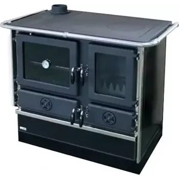 Sporák na tuhá paliva 12029038 Sporák s troubou černý levý MBS MAGNUM PLUS