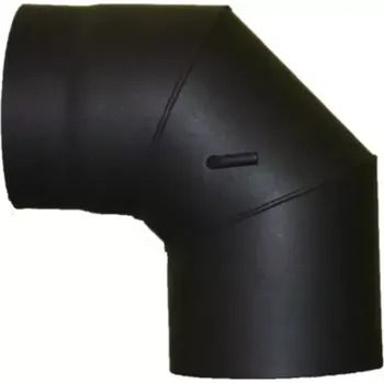 Kouřovod AMT01040 Koleno 130/90°/1,5 mm s klapkou HOMELUX