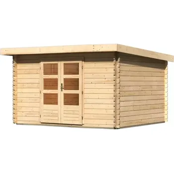Zahradní stavba LG2843 Dřevěný domek KARIBU BASTRUP 7 (73306) natur