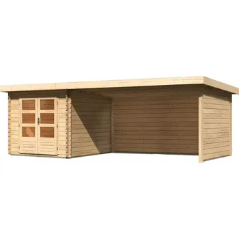 CDATA[Podrobnosti o produktu LG1782 Dřevěný domek KARIBU LAGOR 1 (44982) natur LG1782 Vnější rozměry - š 417 x d 327 cm.…
v 3 obchodech
![Zahradní domek LG3016 Dřevěný domek KARIBU BASTRUP 4 + přístavek 400 cm včetně zadní a boční stěny (9307) natur