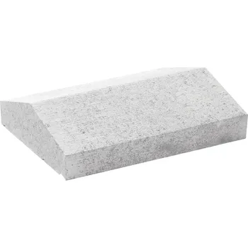 plotová tvarovka Deska zákrytová BEST III sedlová průběžná bílá 300×400×100 mm