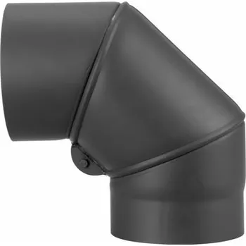 Kouřovod Koleno HS.EX 090/160/2 mm, nastaviteľný uhol, dymovod, dymové kominové koleno na spájanie rúr
