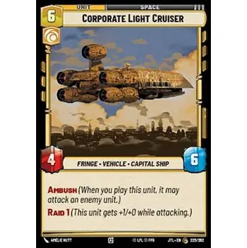 Sběratelská karetní hra Corporate Light Cruiser 225/202 - Jump to Lightspeed Typ karty: Standard