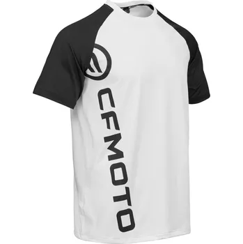 Pánské tričko Tričko CFMOTO Quick Dry (bílo-černé) Velikost: M