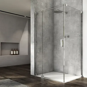 Ronal CADURA CA13+CAT1 sprchový kout obdélníkový 120x100 cm Profil: Bílá, Sklo: Hladké čiré, Rozměr: 120x100 cm