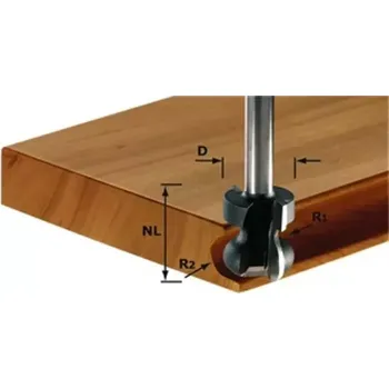 Příslušenství k frézce 491140 Fréza na skrytá držadla HW FESTOOL HW S8 D22/16/R2,5+6