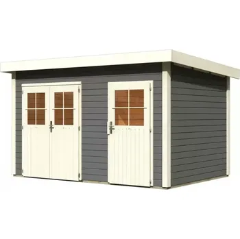 Zahradní domek LG1781 Dřevěný domek KARIBU TINTRUP (83140) tm. Šedý