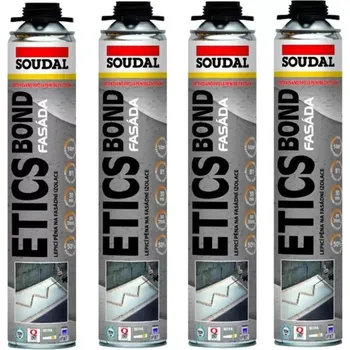 Montážní pěna 4104100-12ks Lepící pěna na polystyren 12ks 800ml Soudal ETICS BOND