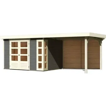 CDATA[Podrobnosti o produktu LG2881 Dřevěný domek KARIBU BASTRUP 4 plus přístavek 400 cm (77805) natur LG2881 Vnější…
v 2 obchodech
![Zahradní stavba LG2992 Dřevěný domek KARIBU KERKO 5 + přístavek 280 cm včetně zadní stěny (9207) šedý