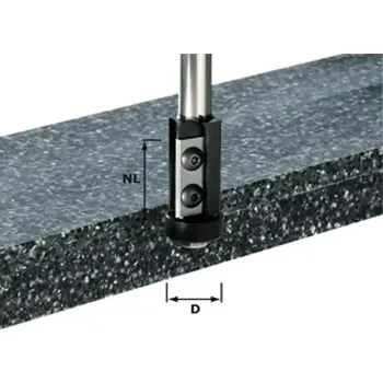 Příslušenství k frézce 491120 Lícovací fréza s výměnnými břity HW FESTOOL HW S12 D21/30WM