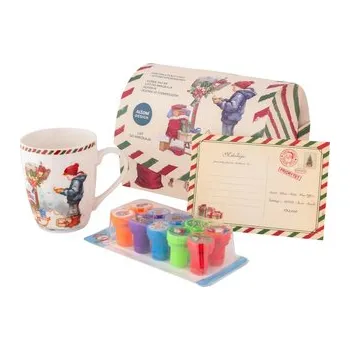 LIST DO MIKOŁAJA KUBEK BARYŁKA NBC 350 ML Z LISTEM I STEMPELKAMI DEK. B COLOR BOX