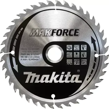 Pilový kotouč B-32297 Kotouč pilový dřevo MAKFORCE 160x2,4x20mm 40Z Makita