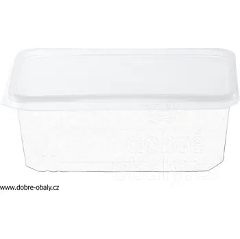 Víčko na vaničku hranatou 1000+2000 ml PP čiré - Víčko na vanič