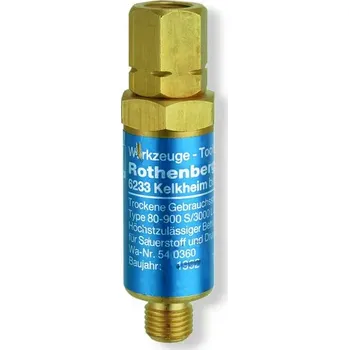 Dílna 540360 Redukční ventil na kyslík s protizášlehovou pojistkou ROTHENBERGER