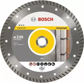 Řezný kotouč 2608602396 Diamantový dělicí kotouč Standard for Universal Turbo 180 x 22,23 x 2,5 x 10 mm Bosch + DÁREK ZDARMA!