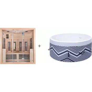Infrasauna AS304 Infrasauna Braga 4 + Vířivka Montana 130 Belatrix