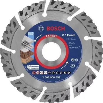 Řezný kotouč 2608900659 Diamantový řezný kotouč EXPERT MultiMaterial 115 × 22,23 × 2,2 × 12 mm Bosch