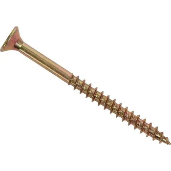 Vrut Vrut se zapuštěnou hlavou 6x80/50 křížová hlava PZ žlutý zinek s částečným závitem (56060080) - Valenta ZT