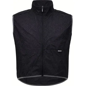 Cyklistická vesta vesta Santini High Vis, black - vel. XL 117147