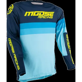 Moto dres MOOSE RACING SOFT-GOODS JRSY SAHARA NV/BL/HVY (2910-6323) (Velikost: M) 2910-6321