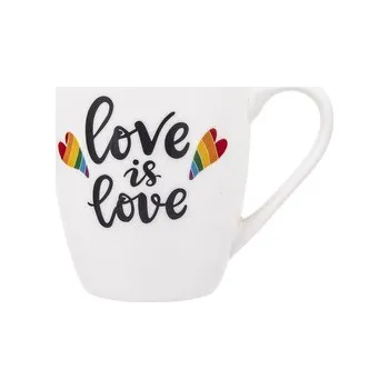 KUBEK BARYŁKA 340 ML NBC DEK. LOVE IS LOVE BIAŁY