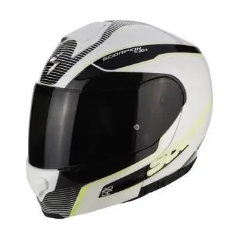 Helma na motorku Moto přilba SCORPION EXO-3000 AIR STROLL pearl bílo/černo/neonově žlutá (Velikost: XS) MCF_10078