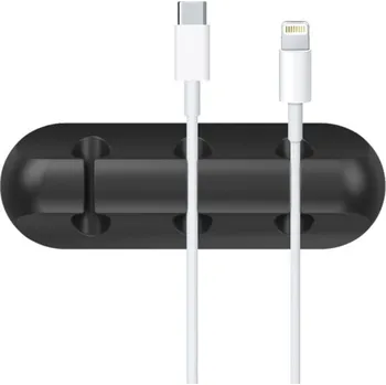 Organizér kabelů Menší silikonový organizér kabelů - černý