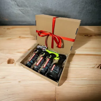 Dárkový potravinový koš Dárkový balíček pro motorkáře s kosmetikou pro kompletní umytí motocyklu MO 103000,MO 102997,M002-199