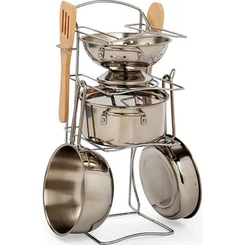 Výuková hračka Stojan s hrnci 8 dílů