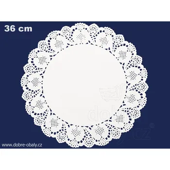 Papírové krajky cukrářské kulaté průměr 36 cm IN, 100 ks - Papí