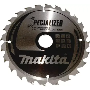 Příslušenství k pile B-33118 Kotouč pilový dřevo SPECIALIZED se zapuštěnými zuby 190x2x30mm 24Z Makita