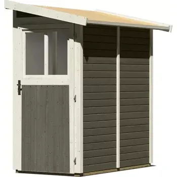Zahradní domek LG3071 Dřevěný domek KARIBU GÖRLITZ (38747) šedý