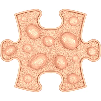 ortopedická podložka MUFFIK Ortopedická podložka - Ořechy mini tvrdé Pastelová oranžová MFK-102-2-2-28