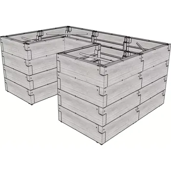 Vyvýšený záhon LG3136 Vyvýšený záhon JUWEL TIMBER ERGOLINE U