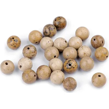 Korálek Jaspis pískový, minerální korálky Ø8 mm Varianta: jaspis pískový, Balení: 10 ks