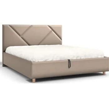 Postel Čalouněná postel Vegas Frame Standard, Wooden Oak, Paris Beige, 160x200 cm