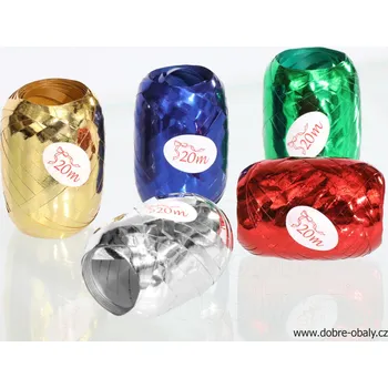 Stuha Stuha klubíčko 20 m METAL MIX barev