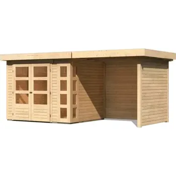 CDATA[Podrobnosti o produktu LG2841 Dřevěný domek KARIBU BASTRUP 5 (73287) natur LG2841 Vnější rozměr š 297 x h 297 cm.…
v 2 obchodech
![Zahradní stavba LG2956 Dřevěný domek KARIBU KERKO 3 + přístavek 240 cm včetně zadní a boční stěny (82934) natur