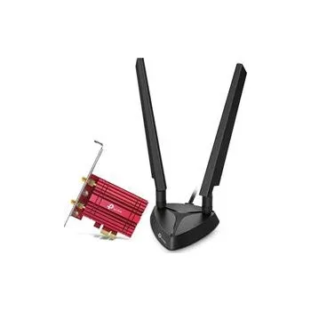 AXE5400 Tri-Band Wi-Fi 6E Bluetooth PCI Express Adapter SPEED: 2402 Mbps at 6 GHz + 2402 Mbps at 5 GHz + 574 Mbps at 2