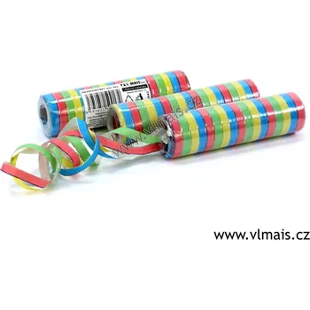 Konfeta Serpentiny papírové barevné 18 ks PROUŽEK Happy Party