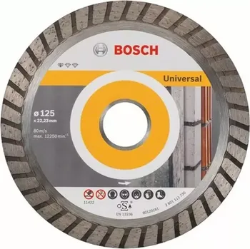 Řezný kotouč 2608603250 Diamantový dělicí kotouč 10ks Standard for Universal Turbo 125 x 22,23 x 2 x 10 mm Bosch