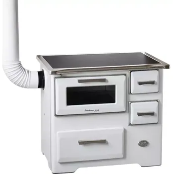 Sporák na tuhá paliva 643769 Sporák s troubou bílý levý MBS SD 10 NEW LINE 7KW