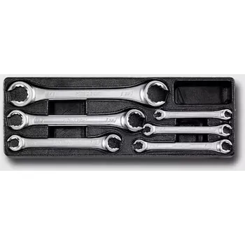 Dílna HA071 Sada klíčů na převlečné matice 6 dílů - matné, plastové plato A HONITON