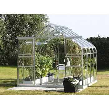 Skleník LG4218 Skleník VITAVIA DIANA 6700 čiré sklo 3 mm stříbrný