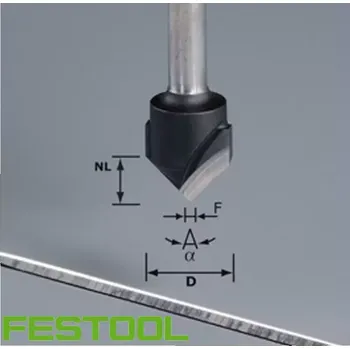 Fréza 491444 Drážkovací fréza ve tvaru V FESTOOL HW S8 D18-90° (Alu)